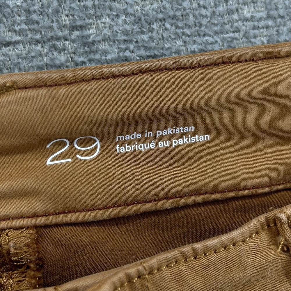Pilcro Flare Pants Women Size 29 Brown Casual Stretch - Picture 4 of 11